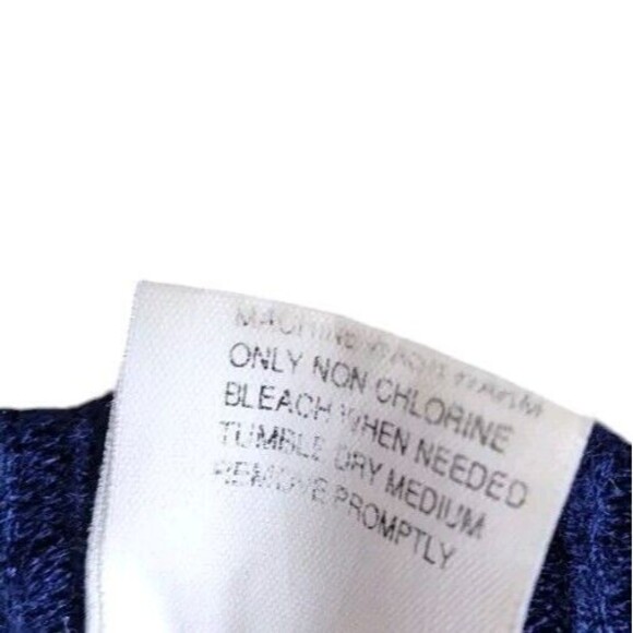 Vintage 90s Fair Isle Christmas Sweater Falls Creek Large Red Green Navy - Picture 7 of 8